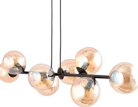 Emibig modern függeszték rossi borostyán fekete emi876/8