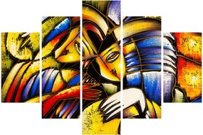 Kép - olajfestmény, szerelmesek (150x105 cm)