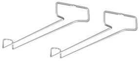 Fali acél borospohár tartó készlet 2 db-os Rail - Metaltex