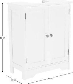 Mosdószekrény, fehér, ATENE TYP 3