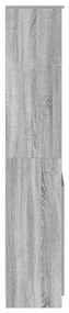 szürke sonoma szerelt fa magasszekrény 50x35x180 cm