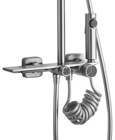 Zuhanyszett REA HELIX  Nickel Brush INOX