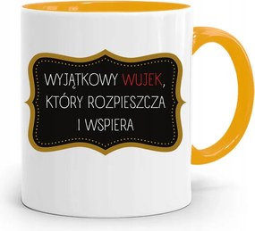 Sárga Bögre Ajándék Nagybácsinak Különleges Bácsi nyomott mintával