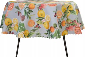 Abrosz Foltálló Kerek 110 CM Szürke-narancs Gyümölcs Kör