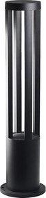 LED kültéri lámpa, 10 W, 230 V, 3000 K, IP65, 80 cm, fekete