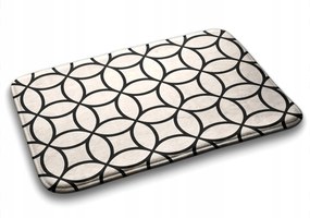 Fürdőszobaszőnyeg Geometrikus mintás 75x45 cm