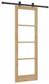 Csúszó Ajtó ORKDAL Barna 73.5 x 211 cm Fa és fém