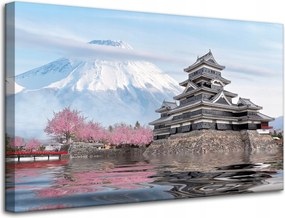 Vászonkép Természet Házikó a Fudzsinál 80X50 cm