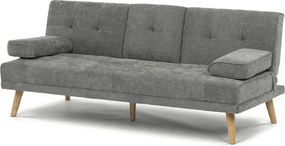 Háromszemélyes kihúzható kanapé, szürke, szövet, ASB-C3034 GREY2