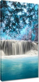 Vászonkép 55x115 Kék vízesés