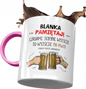 Rózsaszín Bögre Blanka Barátnőknek Ajándék Nyomtatott Fotóval