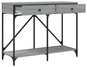 szürke sonoma színű szerelt fa tálalóasztal 100 x 39 x 78,5 cm