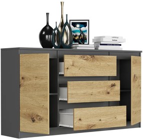 Tágas komód R-140-S3 - különböző színváltozatokban artisan