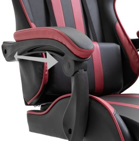 bordó műbőr gamer szék
