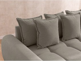 Szürkésbarna sarokkanapé (bal oldali-heverő résszel) Albane – Ropez