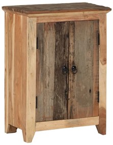 tömör újrahasznosított és akácfa tálalószekrény 55 x 33 x 75 cm