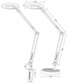 LED Asztali lámpa BIANCA LED/8W/230V