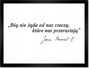 Poszterek keretben 40x30 Szent János Pál idézet