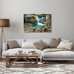 Kép - Folyó vízesésekkel (90x60 cm)