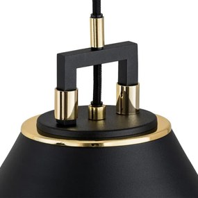 Argon 6174 - Csillár zsinóron ORTE 3xE27/15W/230V fekete