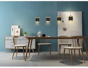 Wofi 7003-404-LED Dimmelhető csillár zsinóron TOULOUSE LED/34W/230V fekete/arany