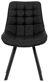 Fekete Vintage Szövet Étkezőszék. HC-V3066 BK3