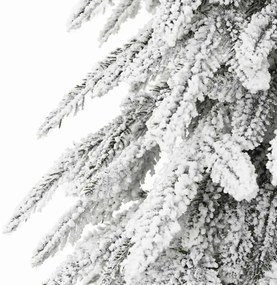 Karácsonyfa LED -es lámpákkal Fehér 180 cm PE