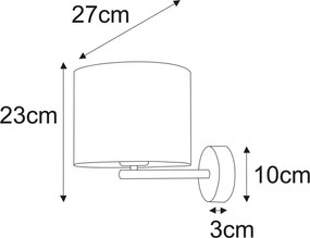 KAJA K-5224 ZIMBO Fekete Színű Fali Lámpa 1xE27 15W IP20