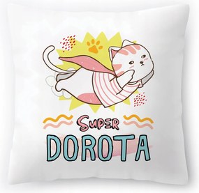 Párna Fehér 40x40 cm Dorottya Lánya Gyerek Nyomtatott Fotóval