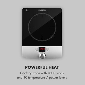 Klarstein VariCook Single, indukcós főzőlap, 1800 W, 1 zóna