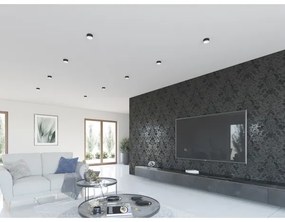 Kanlux 27577 - Beépíthető lámpa MINI RITI 1xGU10/25W/230V fekete/fehér