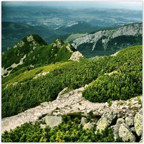 Poszterek 100x100 Tátra Lengyel hegyek Kilátás