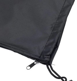fekete 420D oxford szövet piramis alakú fűtőhuzat 58x58x228 cm