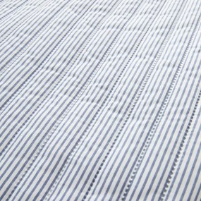 Kék steppelt ágytakaró 220x230 cm Stripe – Catherine Lansfield