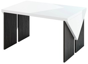 Dohányzóasztal Tarni (fényes fehér + sötétszürke). 1055247
