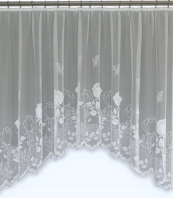 Mg Függöny jacquard Ív 4199 Fehér 350X160 szalaggal