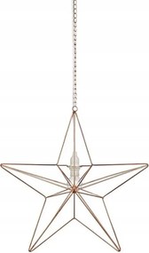 Karácsonyi dekoráció arany csillag fénydísz ablakra a nappaliba Tjusa