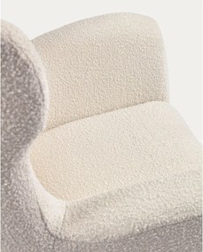 Fehér buklé fotel Patio – Kave Home