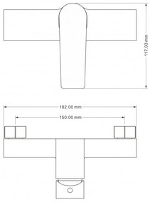 Mexen Lynx DF62 zuhanygarnitúra, króm, 745904DF62-00