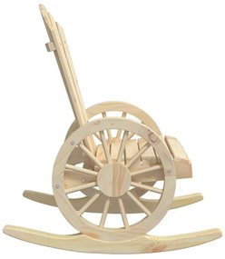 tömör fenyőfa Adirondack hintaszék