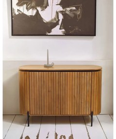Natúr színű mangófa alacsony komód 120x80 cm Licia – Kave Home