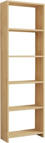 Könyvespolc, tölgy, 160 cm