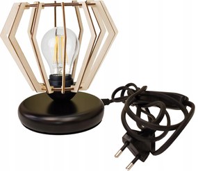 Éjjeli lámpa Loft asztali lámpa led E27 Fa