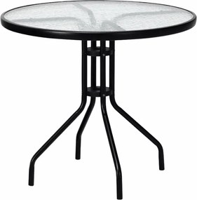 Kerti garnitúra TREGO ISLAND - 4 szék és kerek asztal ø 90 cm, zöld
