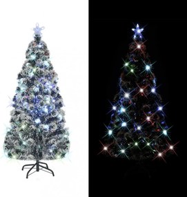 száloptikás megvilágított karácsonyfa állvánnyal 150 cm