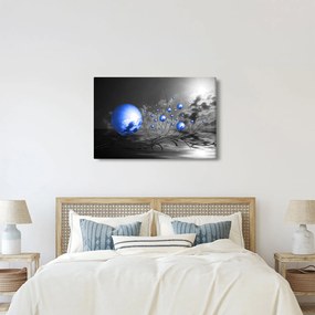 Világoskék gömbök képe (90x60 cm)