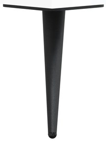 magasfényű fehér szerelt fa cipőpolc 102x35x55 cm