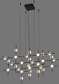 Italux glamour modern függeszték provenza fekete arany itxmd18001067-30a bg