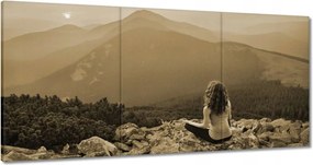 Vászonkép 120x60 Pillantás felülről Gondolatok