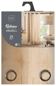 Bézs függöny 140x240 cm Ondine – douceur d'intérieur